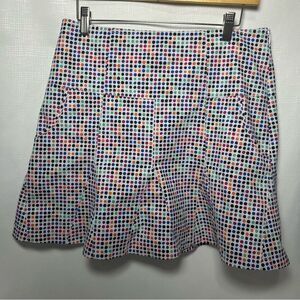 Cutter & Buck CB Dry Tec Skort Women's Size 6 Multicolor Polka Dots Golf A-Line